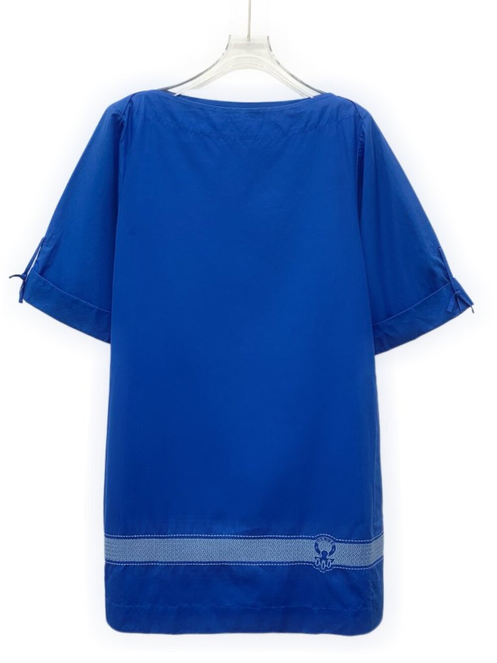 H32275 Hermes 22 style blue short-sleeved dress 34 XS size new storage with tag